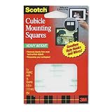 Removable Cubicle Mounting Squares, Precut 11/16 Squares, 35 Squares/pack