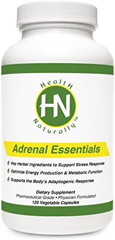 Adrenal Essentials - 120 Vegetable Capsules | Contains: Cordyceps Sinensis (cordyceps), Rhodiola Rosea (rhodiola), Vitamin B6, Pantothenic Acid, and Para-Aminobenzoic Acid (PABA) Panax Ginseng (ginseng) | Pharmaceutical Grade