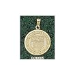 Cornell Univ Seal 3/4" Charm/Pendant -14K/10K, Stainless Steel or Gold Plated