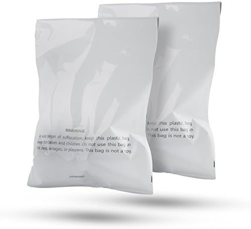 WHITE POLY MAILERS POLY BAG, SUPER STRONG! TOP QUALITY! 100% SATISFACTION GUARANTEE, HASSLE FREE, WITH FBA WARRING (10" X 13", 100)