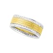 14K Two Tone Gold 1 1/4 ct. Diamond Bridal Anniversary Band (Size-7)
