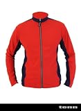 Winter Weight Long Sleeve Cycle Cycling Jersey - Red/Navy Blue - XXL
