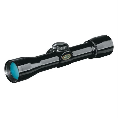 Weaver Classic Gloss Black Handgun Scope (4 x 28 with Dual-X Reticle)