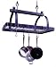 Enclume PR1nbwg-HS Classic Rectangle No Center Bar with Grid Premier Ceiling Rack, Hammered Steel