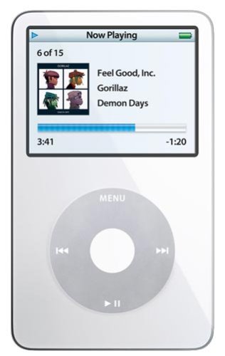 Apple 30 GB iPod Video AAC/MP3 Player White (5.5 Generation)