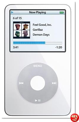 Apple 30 GB iPod Video AAC/MP3 Player White (5.5 Generation)