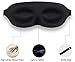 Contoured Sleep Mask, Fitglam Premium Quality Eye Mask, Best Natural Sleep Aid Eye Cover for Men and Women, Perfect for Bedtime, Meditation, Shift Work & Travel, Black