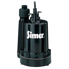 Simer 2305 Geyser II 1/4 HP Submersible Utility Pump