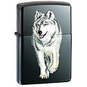 Original Zippo | Lonely Wolf | mit arktischem Wolf