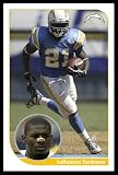 San Diego Chargers Nfl Ladainian Tomlinson Art Black Wood-Mounted Poster Print - 24