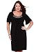 Woman Within Plus Size Stretch dress with sequined neckline