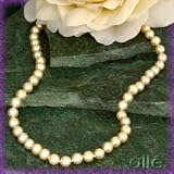14K 6.5-7MM Champagne Cultured (Akoya) Pearl Necklace