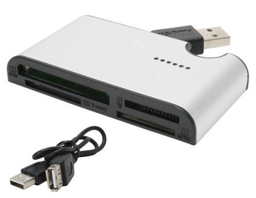 Sabrent CR-USBE 64 in 1 Hi-Speed USB 2.0 External Media Flash Memory Card Reader & Writer
