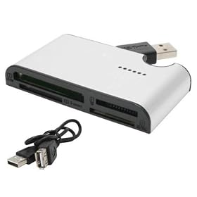 Sabrent CR-USBE 64 in 1 Hi-Speed USB 2.0 External Media Flash Memory Card Reader & Writer