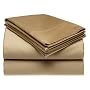 Renaissance 600-Thread-Count Solid Queen Sheet Set, Caf�