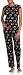 Hello Kitty Juniors' Cotton Pajama Set, Black, X-Large