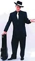 Zoot Suit Black W/WHITE Pin S