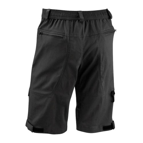 Tenn Mens Off Road 3/4 Length Shorts + 4 Panel - Black - Medium