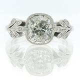 1.95ct Antique European Cushion Cut Diamond Engagement Anniversary Ring