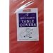 Red Square Paper Disposable Tablecovers, pack of 2