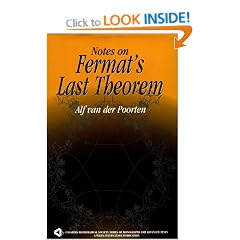 Notes on Fermat's Last Theorem (Wiley-Interscience and Canadian Mathematics Series of Monographs and Texts)