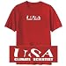 T-SHIRT RED " USA CLIMATE SCIENTIST " Large T-SHIRT RED " USA CLIMATE SCIENTIST " Large
