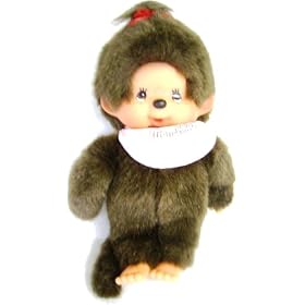 Click here to buy Monchhichi: Girl with Pink Bib by Monchhichis.