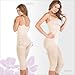 Shapewear Lycra - Nylon Body Shaper Braless Adjustables Straps Capri Nude