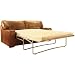 Jefferson Full Aniline 3 Seater Leather Sofa Bed (Antique Hide) Image
