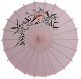 Small Chinese Paper Style Parasol, Assorted Colors