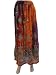 Womens Bohemian Chic Orange Blue Embroidered Dcrapechic Long Skirt