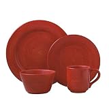 Pfaltzgraff Nuance of Red 4-Piece Dinnerware Place Setting, Service for 1