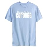 T-SHIRT LIGHT BLUE  KISS ME , I'M FROM CORDOBA  ARGENTINA