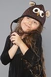 deLux The Kids Owl Pilot Hat,Kids for Unisex