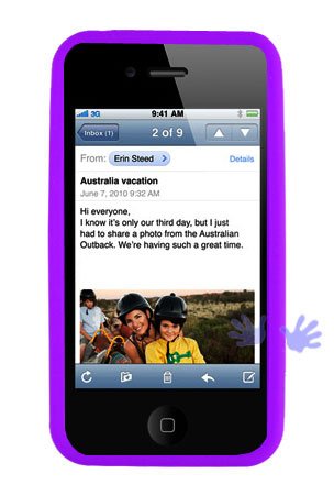 hard case or soft case for iphone Discount GTMax Purple Soft Rubber Silicone Skin Cover Case for Apple iPhone 4 4G 16GB / 32GB 4th Generation