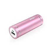 [改善版]Aukey AiPower 超小型 5000mAh モバイルバッテリー スマホ充電器 急速充電対応 PB-N37 (ピンク)