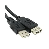 USB 2.0 Extension Cable Type A Male to Type A Female 6 ft, Black