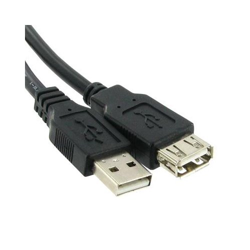 USB 2.0 Extension Cable Type A Male to Type A Female 6 ft, Black