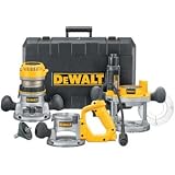 DeWalt H4616 DW618B3 Three Base Router Combo Kit