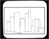 Mouse Pad with black and white, Michigan, Detroit