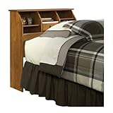 IMAGE OF Twin Bookcase Headboard - Oiled Oak Finish