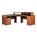 South Shore Furniture, U@Work Collection, Corner Desk, Autumn Cherry and Solid Black