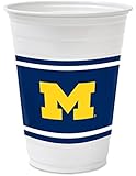 Hefty College Cups, Michigan Wolverines, 18 oz, 84 Cups