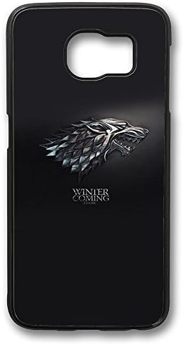 S6 Case, Galaxy S6 Case, Scratch Resistant Hard Bumper Case for Samsung Galaxy S6 House Stark Game Of Thrones Wallpapers Shock Proof Black Hard Case for Samsung Galaxy S6