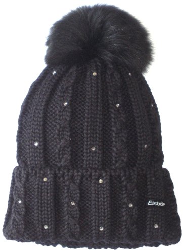 Eisb&auml;r Damen M&uuml;tze Eliza Lux Crystal, schwarz