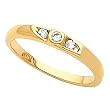 14K Yellow Gold Diamond Ring - 0.13 Ct.