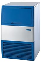 CLAICE18 Ice Machine Stainless Steel with Blue Trim