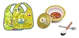 Sugarbooger Covered Bowl, Silverware, and 2 Bibs Set-Icky Bugs