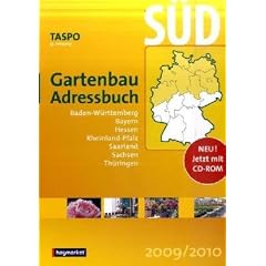 TASPO Gartenbau-Adressbuch S�d 2009/2010, m. CD-ROM