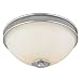Minka Lavery 4287-77 Federal Restoration 2 Light Flush Mount in Chrome with Etched White Glass glass